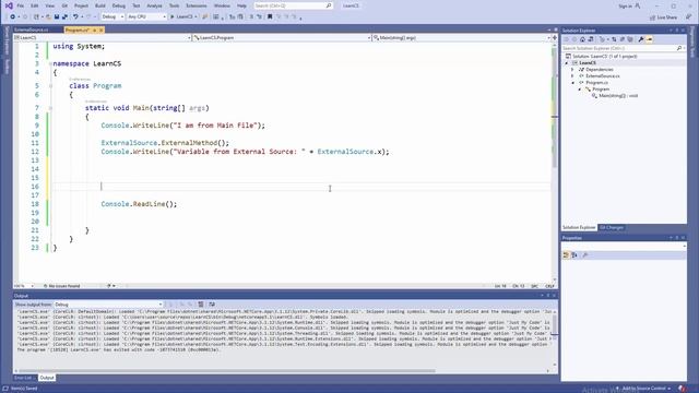 C# OO - 2 - Namespaces - External Files смотреть онлайн