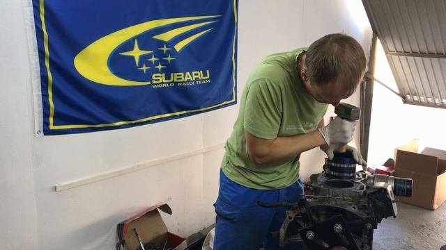 Установка кованных поршней MANLEY  на Ej257