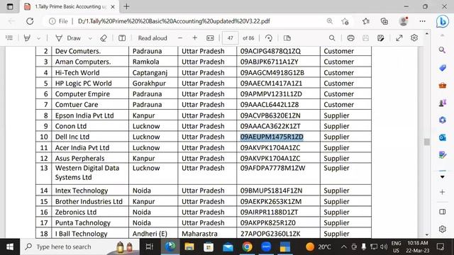 How to create Party Name in Tally Prime | GIT Education смотреть онлайн