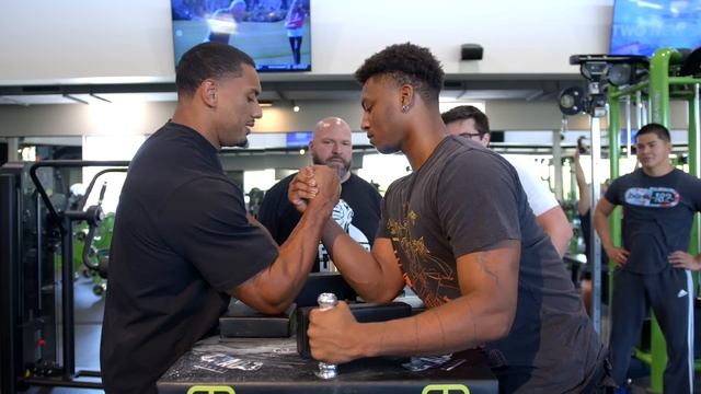 Unexplainable Arm Break In Arm Wrestling With Larry Wheels!