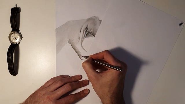 Speed Drawing of a Hand (Time Lapse Sketch of a Hand) DaVinci Style! смотреть онлайн