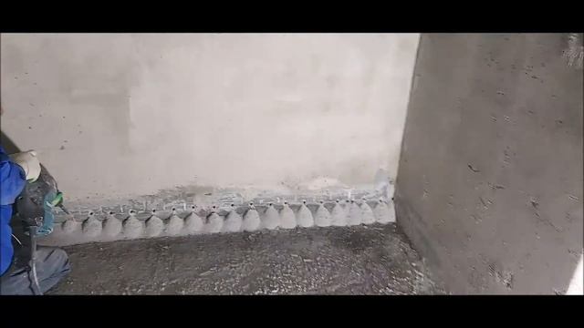 Гидроизоляция холодного шва, примыкание стена-пол. смотреть онлайн