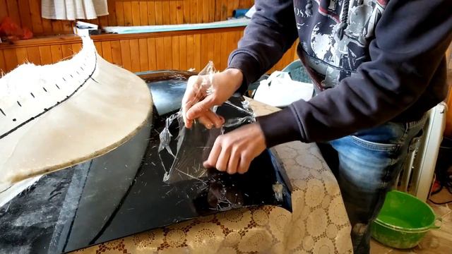 Изработка на Ducktail спойлер от стъкломат за Mazda MX-5 Miata (част 6) смотреть онлайн