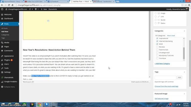 Adding Keywords to Blog Example Shows Wordpress смотреть онлайн