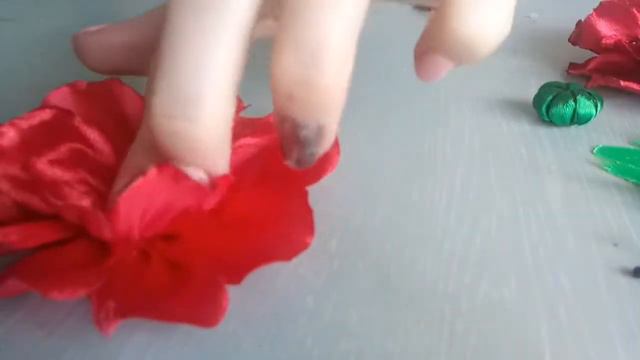 Мк МАК/diy satin ribbon flower смотреть онлайн