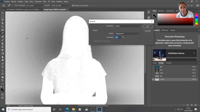 Chroma key background replacement with Adobe Photoshop смотреть онлайн