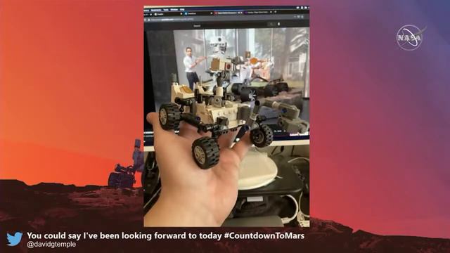 марсоход NASA Perseverance Приземляется на Марсе