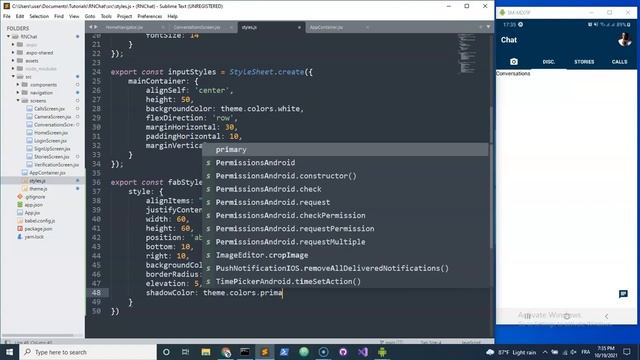 React Native Chat UI | Discussions Screen смотреть онлайн