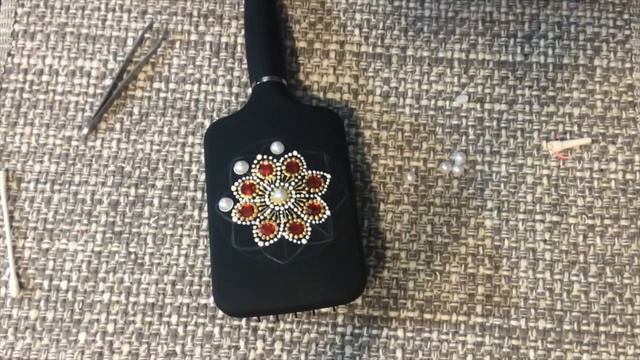 Декор расчески. Точечная роспись. Dot painting. Decor combs. смотреть онлайн