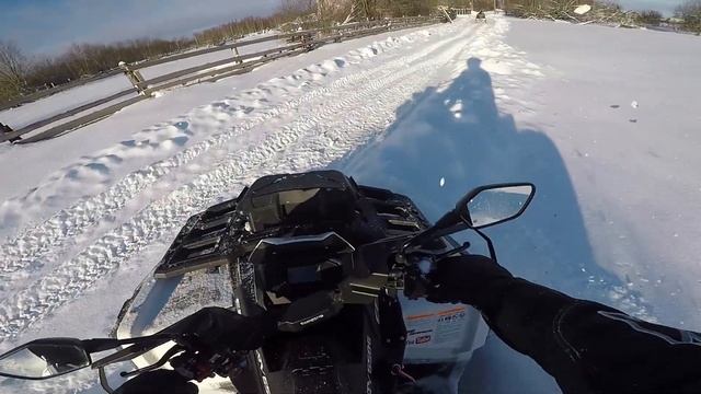 Пробуем прорваться на другой берег - Stels Guepard 650, CFmoto X8 + новая резина по глубокому снегу смотреть онлайн