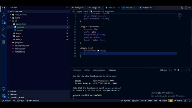 How to display Information using toggle button in React js смотреть онлайн
