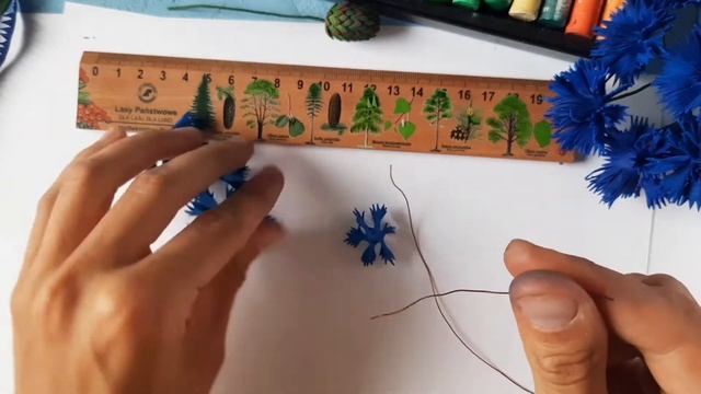 Василек из фоамирана/ Stacey diy смотреть онлайн
