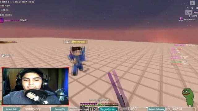 APRENDE a MANTENER DISTANCIA y MEJORAR tus COMBOS en Minecraft (TENER REACH LEGIT) ? смотреть онлайн