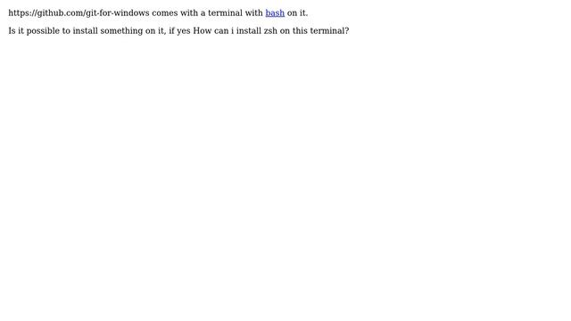 How to install zsh on git for windows? смотреть онлайн