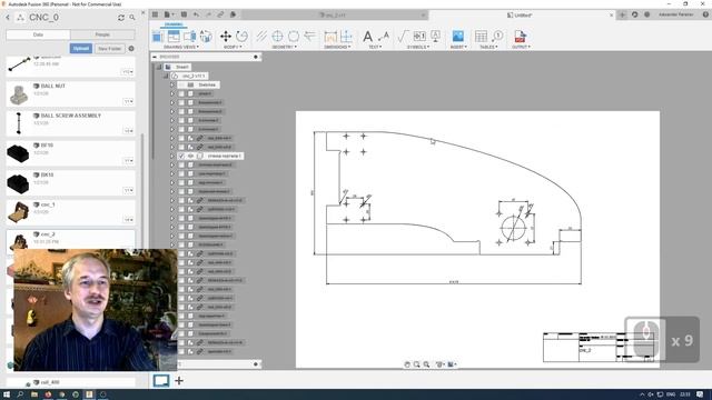 Станок из фанеры. Часть 11. Создаем чертеж больших деталей для распечатки на А4 формате. смотреть онлайн