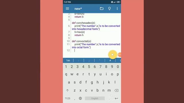 Python program to convert decimal number into binary, octal and hexadecimal..||pydroid 3||| смотреть онлайн