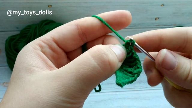 Вязаные листочки для цветов крючком смотреть онлайн