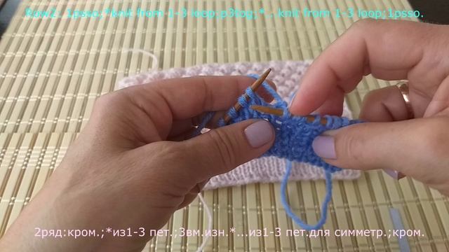 Ажурные шишечки.Вязание спицами. смотреть онлайн