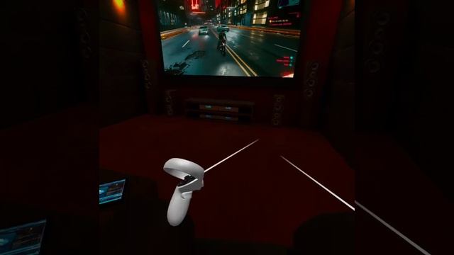 Playing Cyberpunk 2077 On Oculus Quest 2 through Virtual Desktop using attached controller смотреть онлайн