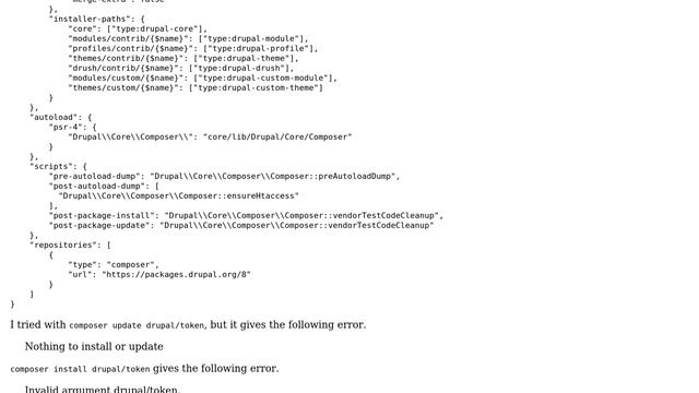Drupal: Composer update : Package "drupal/module_name" listed for update is not installed. Ignoring смотреть онлайн