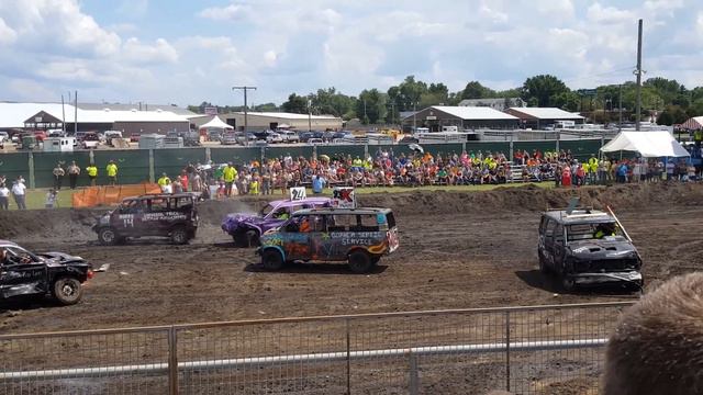 Olmsted Cty Fair Rochester, MN mega minis stock class demo derby, July 30th, 2017 смотреть онлайн