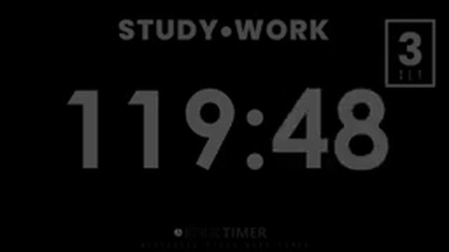 DARK Mode, Pomodoro 120/30 Study Timer, No Music, 10 Hrs, 4 Set 120 Minute Study Timer, Gentle Alar смотреть онлайн