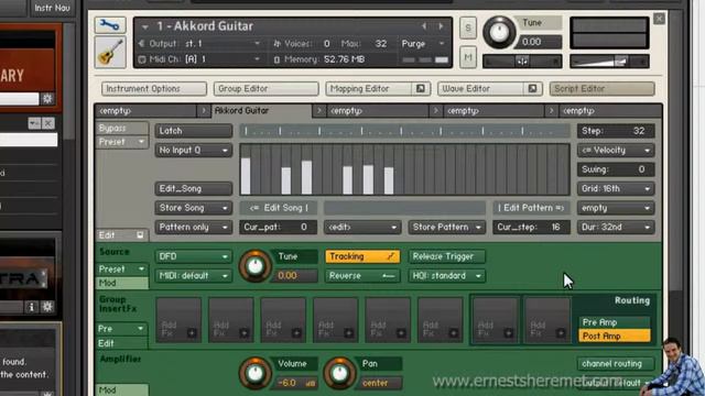 KONTAKT-Как программировать гитару. смотреть онлайн