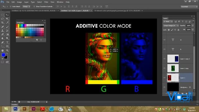 Photoshop CS6, Additive & Subtractive Color Mixing Modes, Amharic Tutorial by Ras Fitsum смотреть онлайн