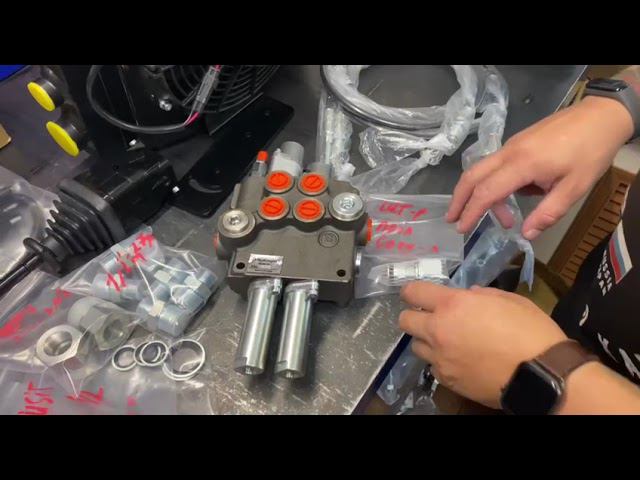 Комплект гидравлики на фронтальный погрузчик МТЗ ЮМЗ с охлаждением+джойстик+троса+распределитель смотреть онлайн