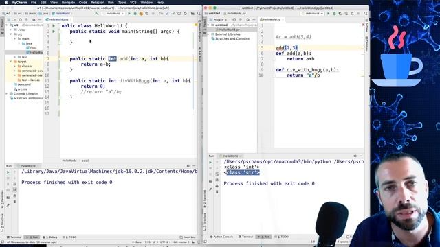 05 java statically typed, difference with python смотреть онлайн