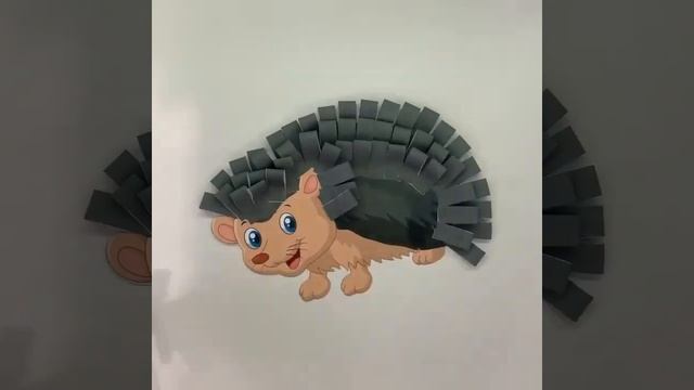 Поделка - аппликация "Ежик" смотреть онлайн