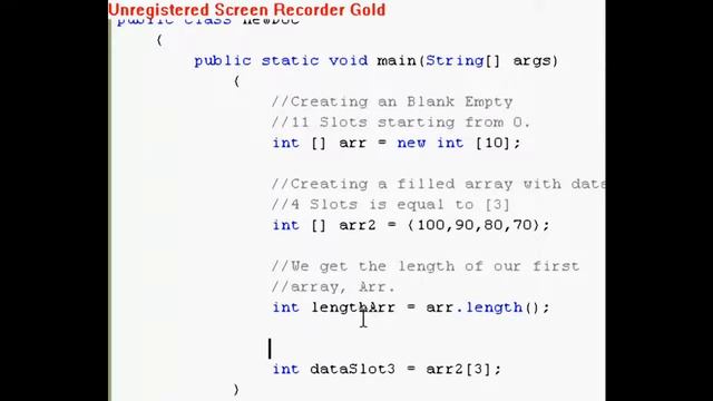 Java Tutorial 1: Arrays смотреть онлайн