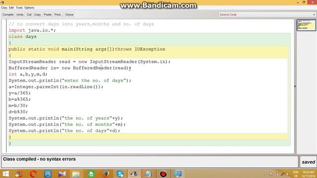 how to accept a no of days from the user and print no of years....|icse 9th|1712sa03 смотреть онлайн