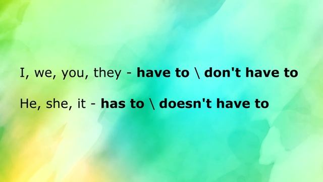 Must VS Have to : разница между модальными глаголами have to и must - урок английского смотреть онлайн