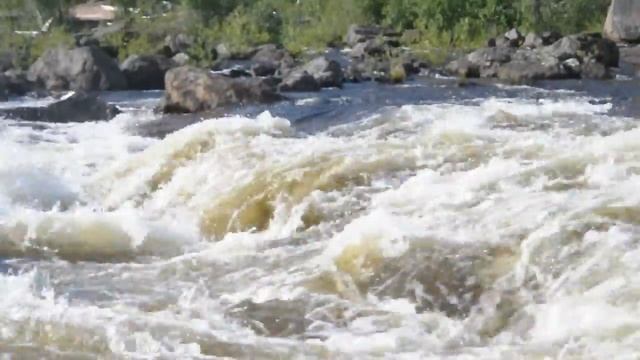 Пороги на реке Лотта в районе 184 км. смотреть онлайн