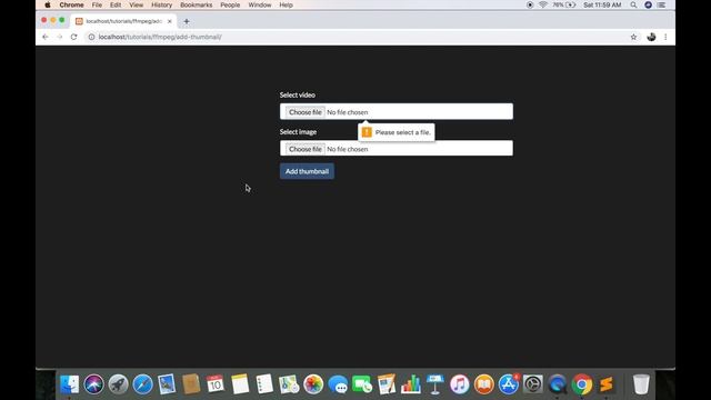 Add thumbnail to video - PHP & FFmpeg смотреть онлайн