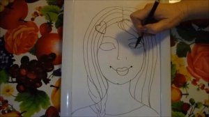 Как нарисовать с дошкольниками портрет мамы 04 2020