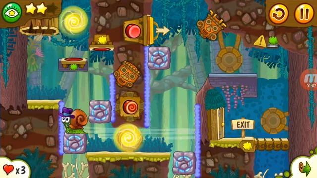 Let's Play - Snail Bob 2, Level 3-19, Island Story смотреть онлайн