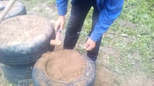 САРАЙ НА ПОКРЫШКАХ  КАК НАБИВАТЬ ПОКРЫШКИ