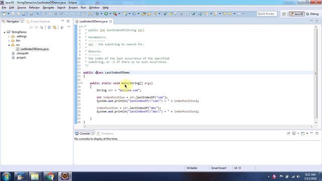 Java String (lastIndexOf(String str) method) | Java Tutorial смотреть онлайн