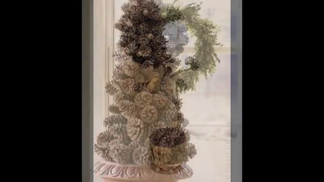 Симпатичные поделки из природного материала- из шишек смотреть онлайн