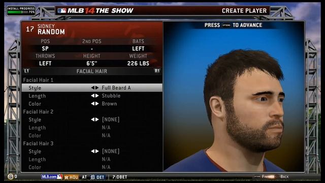 MLB 14 The Show: Road To The Show Part 1 Character Creation [PS4 1080P HD] смотреть онлайн
