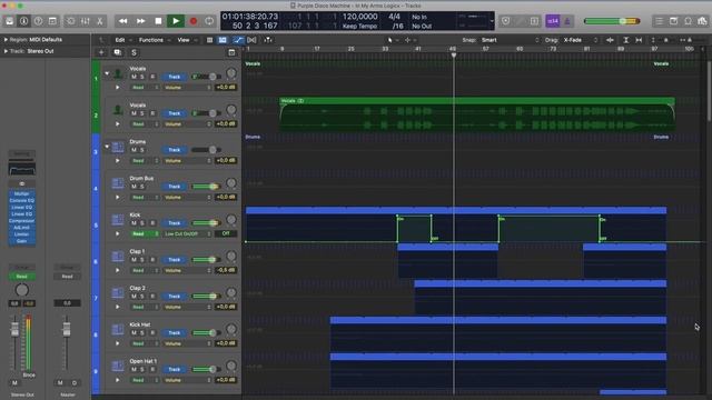 Purple Disco Machine - In My Arms (Logic Pro Remake) смотреть онлайн