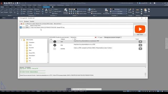 060 Plugin « Créer un PDF complet du fichiers DWG (AutoCAD®) (présentation dans l'ordre) » смотреть онлайн