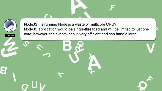 NodeJS : Is running Node.js a waste of multicore CPU? смотреть онлайн