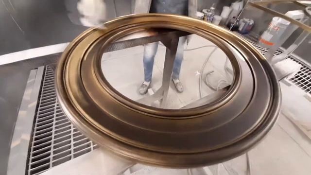 Metoplax Blink жидкое золото + искусственная патина. Рама для зеркала/багет. смотреть онлайн