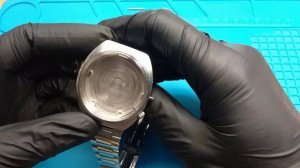 Замена стекла в часах ориент старой модели,ремонт часов.