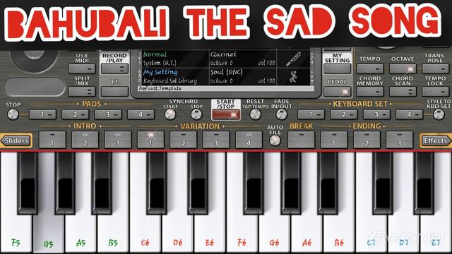 bahubali sad song by org piano 2021 смотреть онлайн