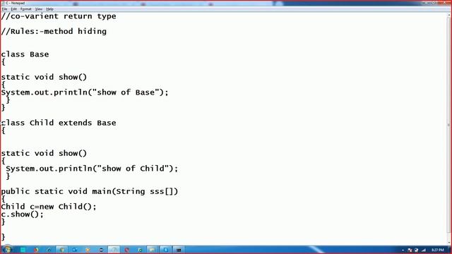 Method Overriding | Covarient Return In Hindi | Inheritance | Core Java In Hindi - By Surya Sir 95 смотреть онлайн