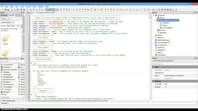How to add kohls admin commands [ROBLOX] смотреть онлайн